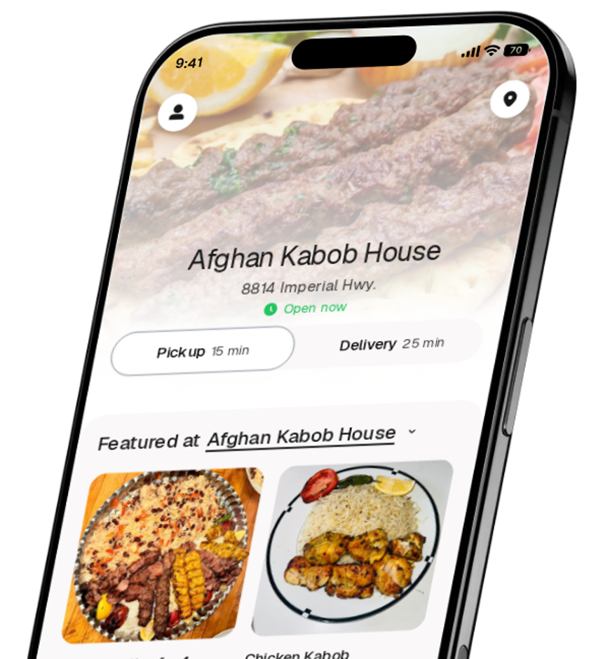 Afghan Kabob House app preview